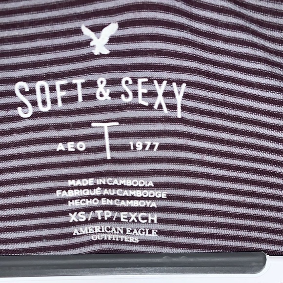 soft and sexy american eagle striped shirt - Picture 3 of 3